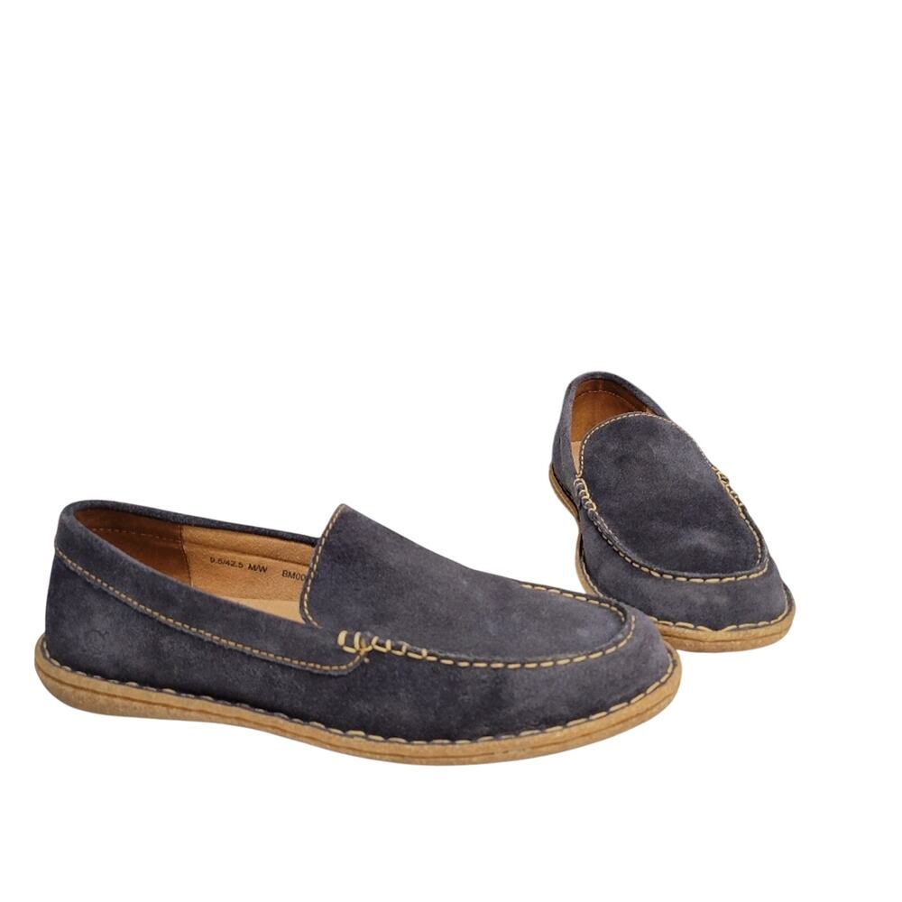 Born Naldo Nubuck Leather Suede Soft Fabric Footbed Rubber Traction Sole 9.5